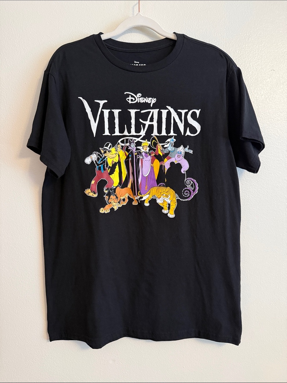 Disney Villains Graphic Tee - Black with Multicolor Print